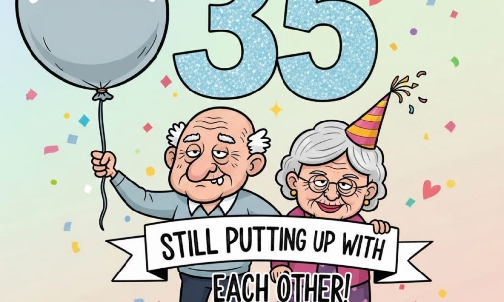 Funny 35th Anniversary Wishes