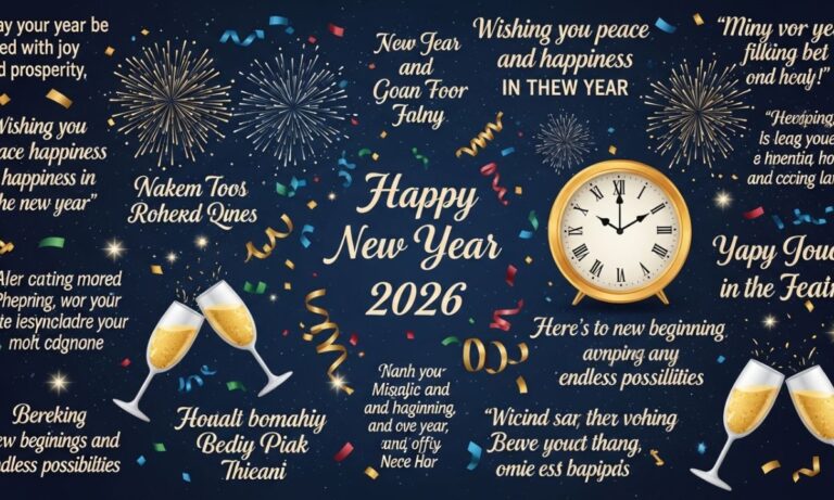 125 + Happy New Year Blessings, Prayers, Quotes & Wishes for 2026