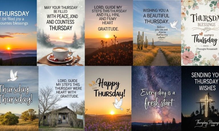 210 + Inspirational Thursday Blessings, Prayers, Quotes, Greetings & images 2026
