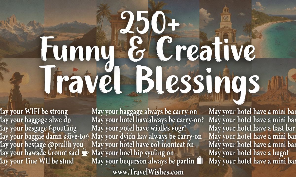 250+ Funny & Creative Travel Blessings