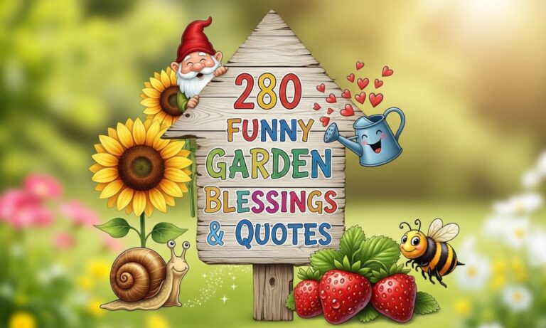 280 + Funny Garden Blessings & Quotes