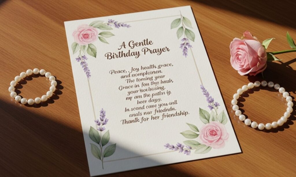 Gentle Birthday Prayer for a Female Friend
