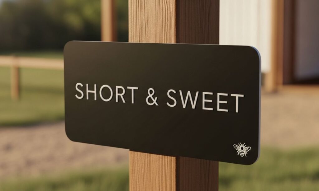 Short & Sweet (Perfect for Programs or Signage) 