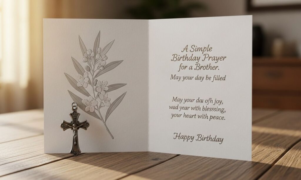Simple Birthday Prayer for a Brother 