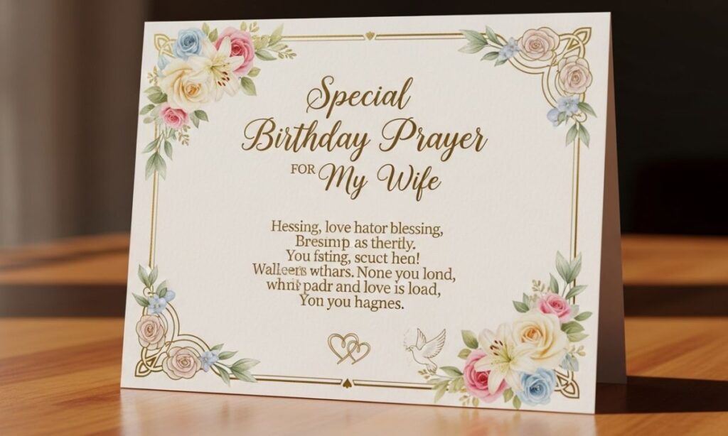 Special Birthday Prayer for a Wife