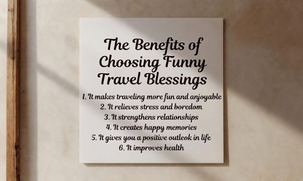 The Benefits of Choosing Funny Travel Blessings