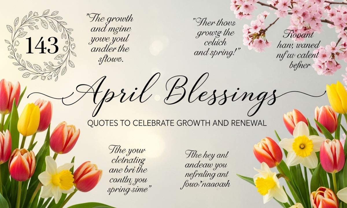 143 + April Blessings Quotes to Celebrate Growth and Renewal