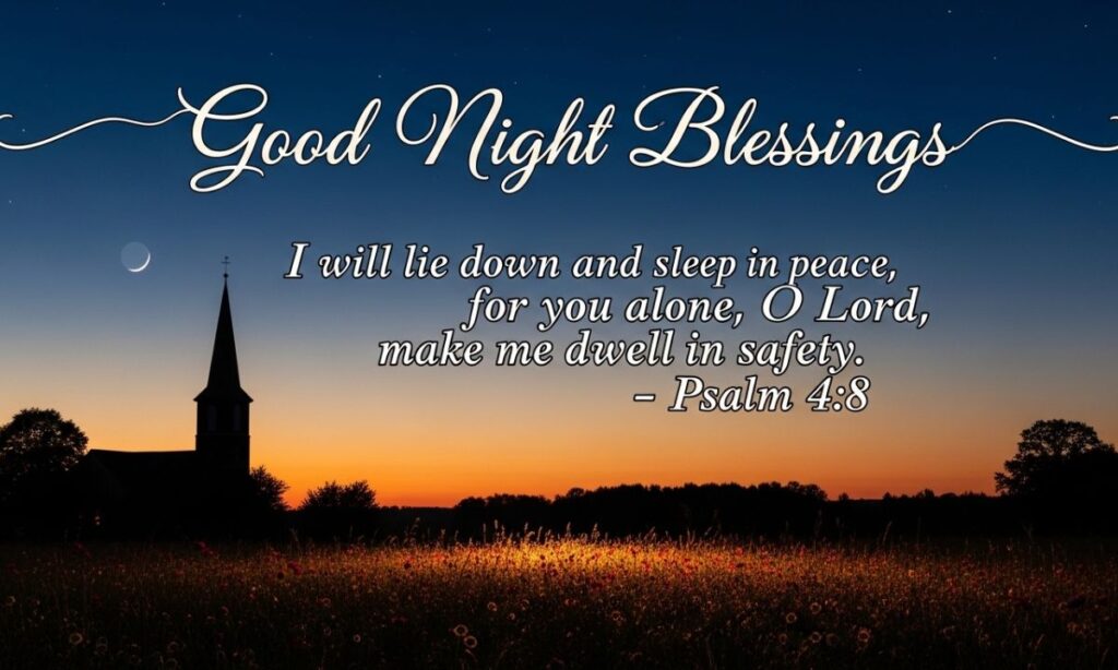Good Night Blessings with Bible Verses