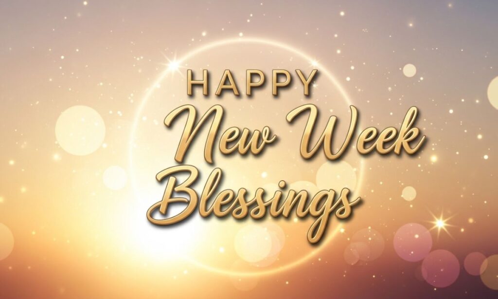 Happy New Week Blessings