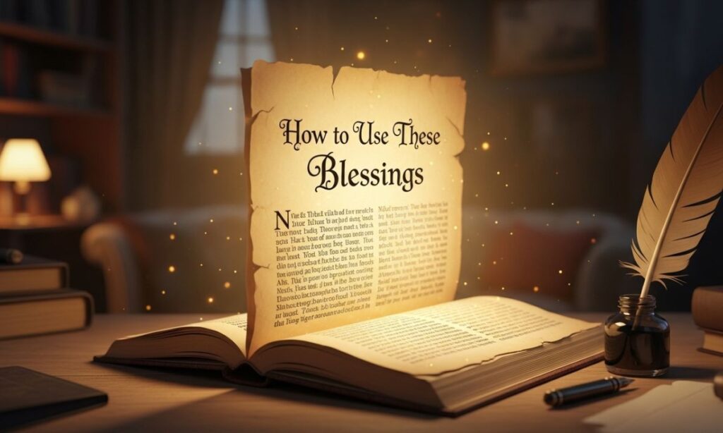 How to Use These Blessings