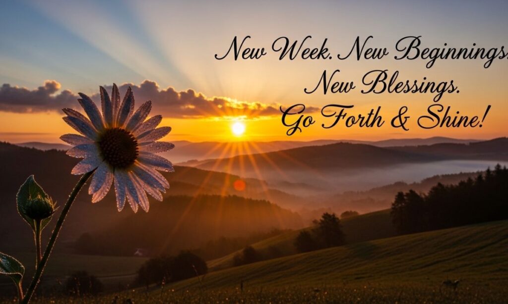 Inspirational New Week Blessings for Morning Motivation