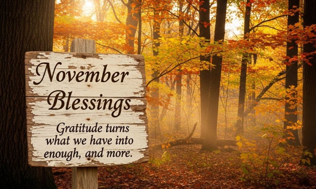 Inspirational Quotes November Blessings
