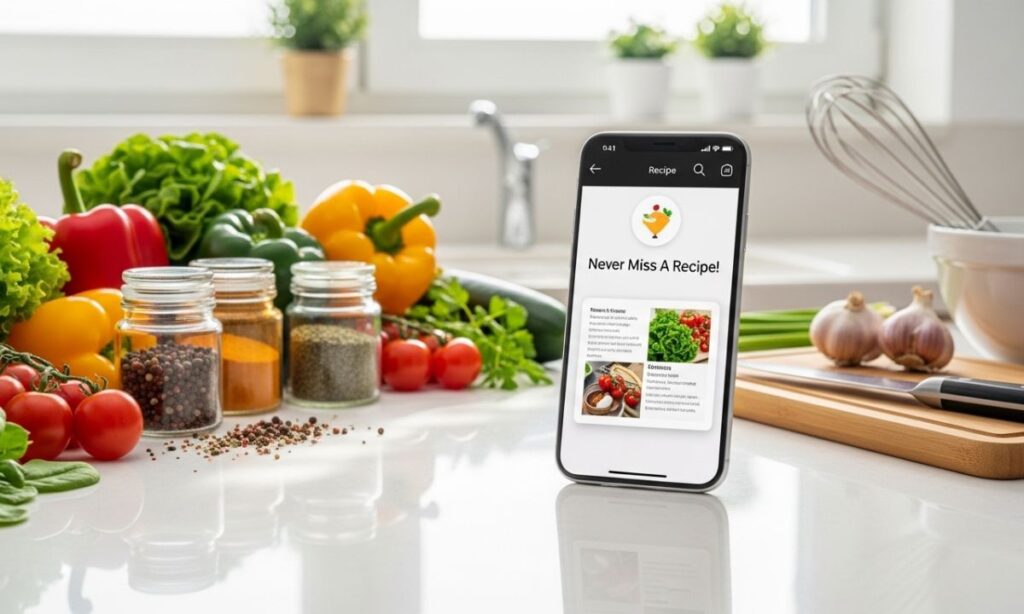 Never Miss A Recipe!