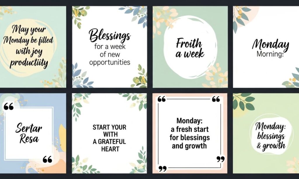 Short Monday Morning Blessings Quotes