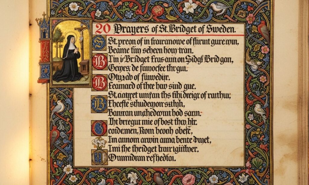 The 20 Prayers of St Bridget of Sweden Prayer with Text