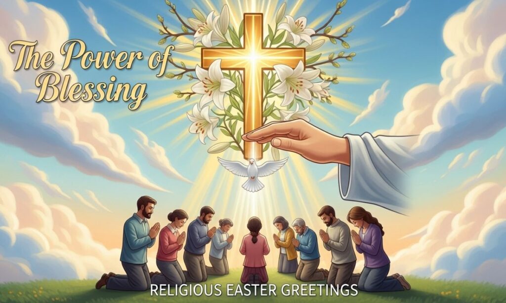 The Power of Blessing Religious Easter Greetings