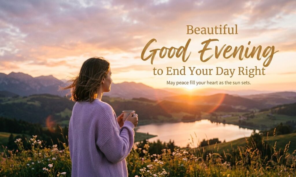 1. Beautiful Good Evening Blessings to End Your Day Right