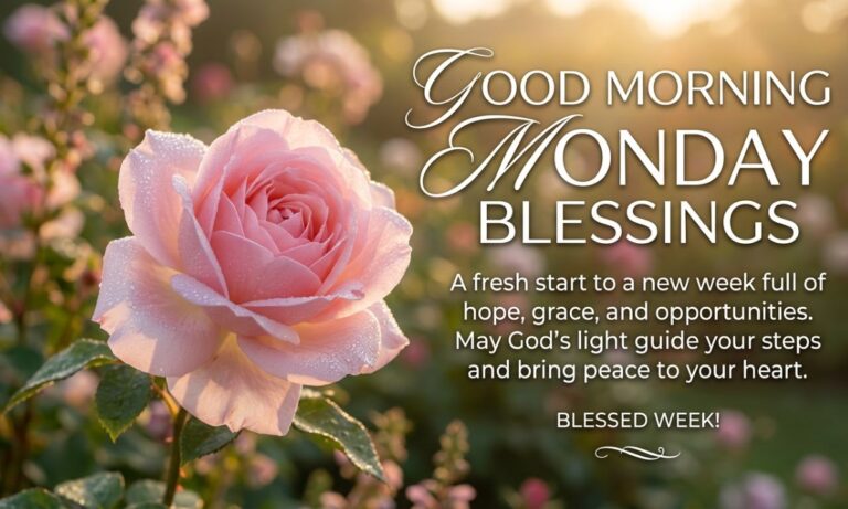 100+Good Morning Monday Blessings, Images and Quotes