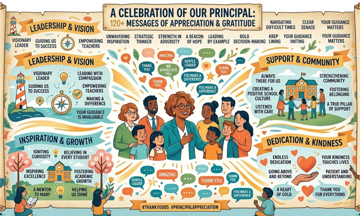 120+Appreciation And Nice Beautiful Lines For Principal