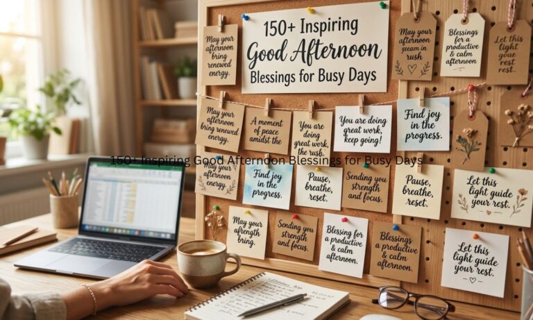 150+ Inspiring Good Afternoon Blessings for Busy Days