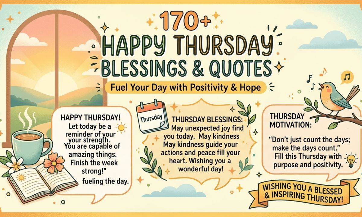 170+Happy Thursday Blessings and Quotes to Fuel Your Day