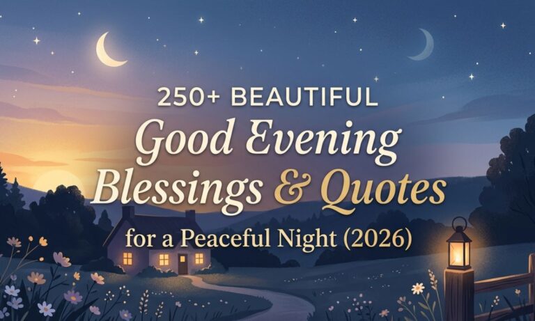 250+ Beautiful Good Evening Blessings & Quotes for a Peaceful Night (2026)