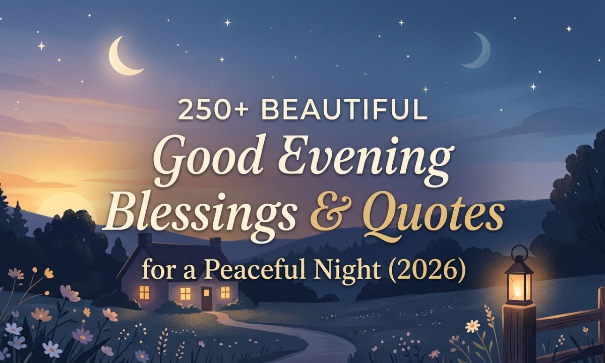 250+ Beautiful Good Evening Blessings & Quotes for a Peaceful Night (2026)