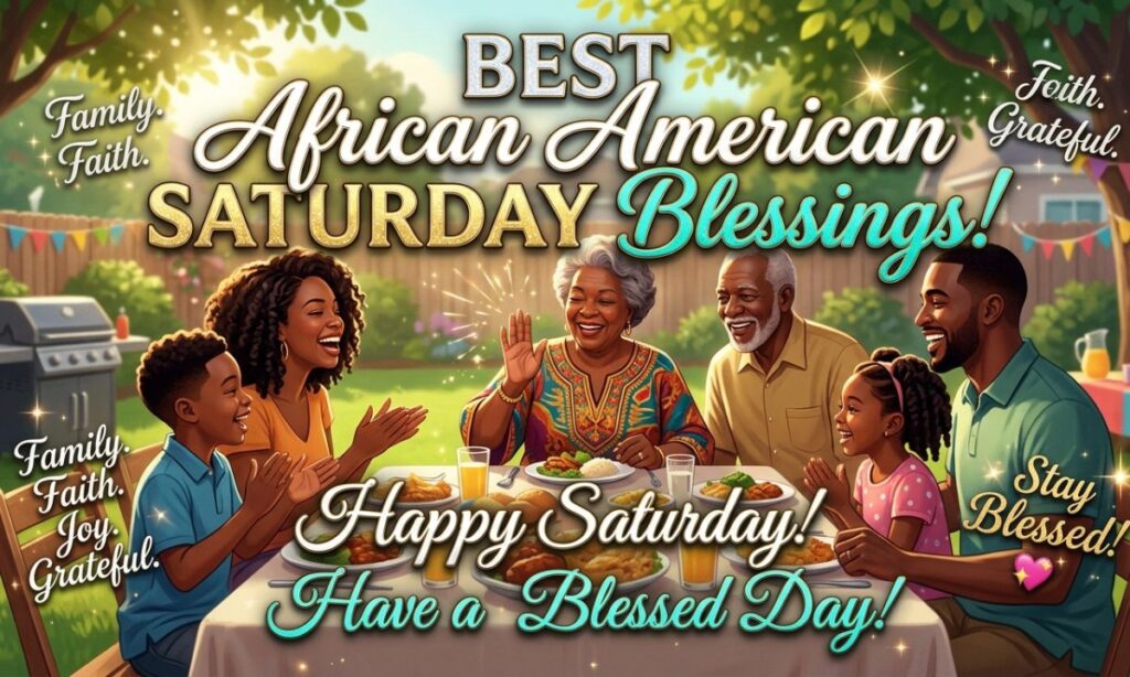Best African American Saturday Blessings GIF