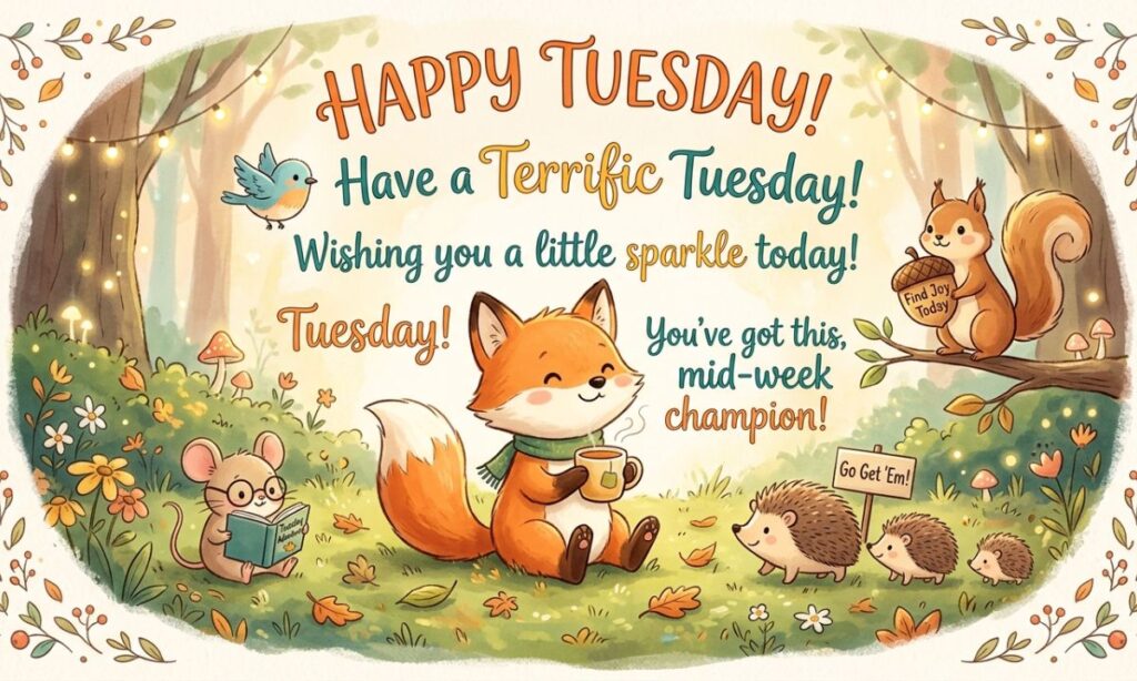 Cute Wishes for Tuesday