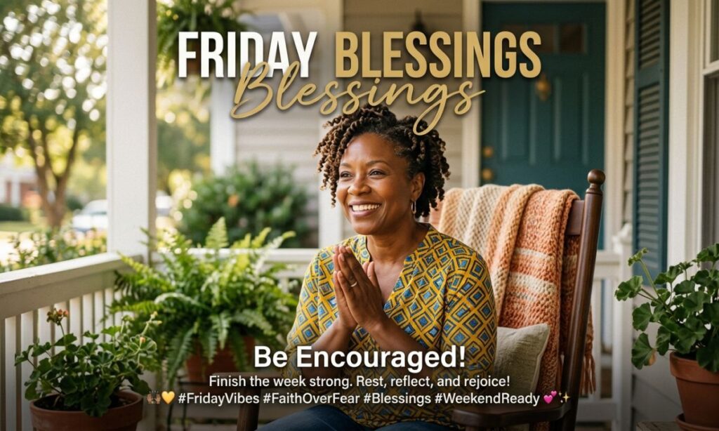 Encouragement African American Friday Blessings for Instagram