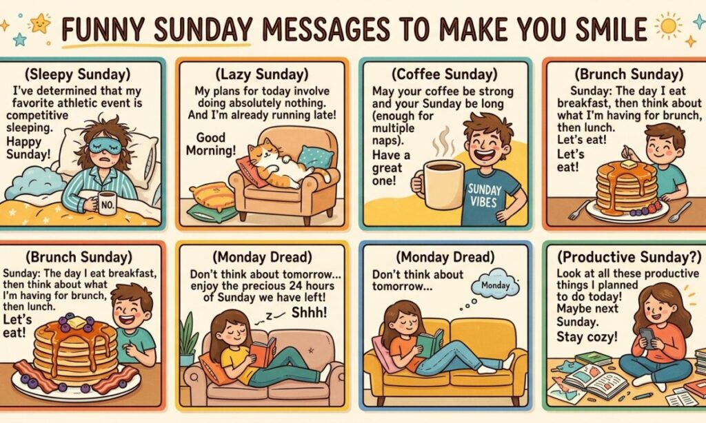 Funny Good Morning Sunday Messages to Make You Smile