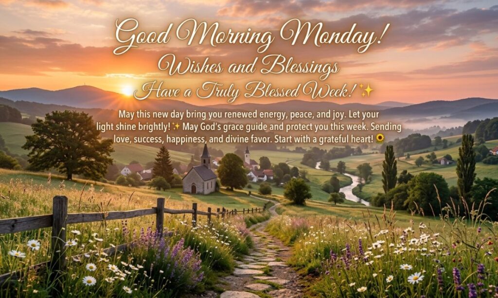 Good Morning Monday Wishes and Blessings