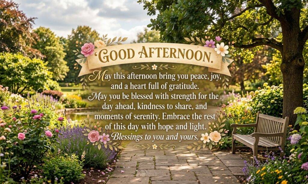 Inspirational Good Afternoon Blessings Quotes