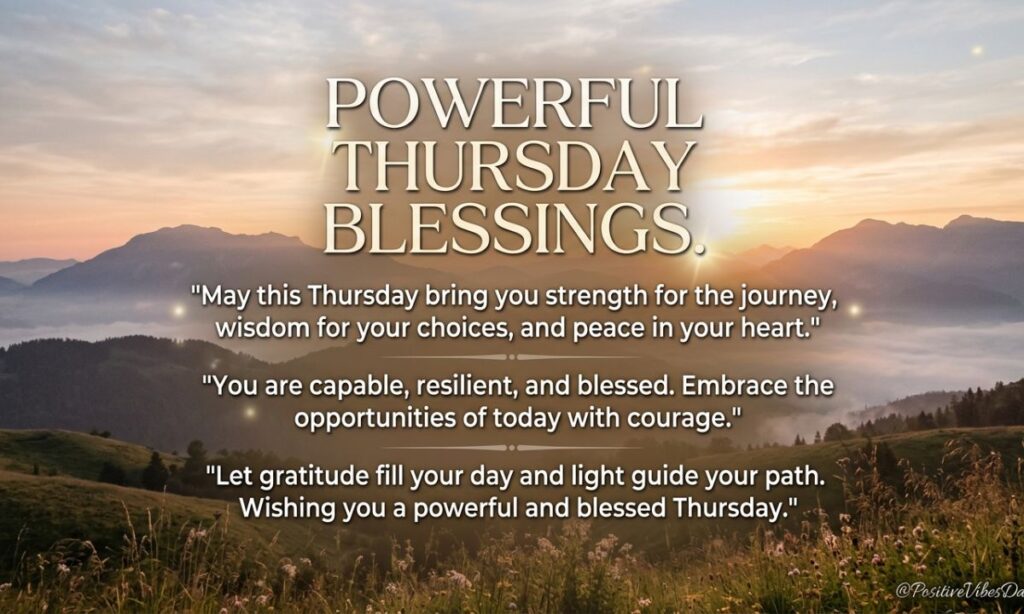Powerful Thursday Blessings Quotes