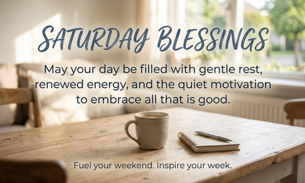 Simple Yet Powerful Inspiration Saturday Blessings for Daily Motivation