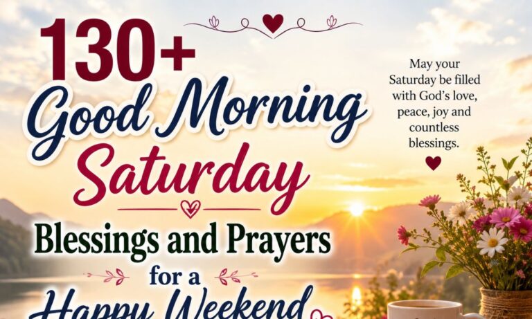 130+Good Morning Saturday Blessings and Prayers for a Happy Weekend