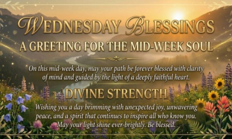 183+Wednesday Blessings Images, Wishes, Quotes and Prayers