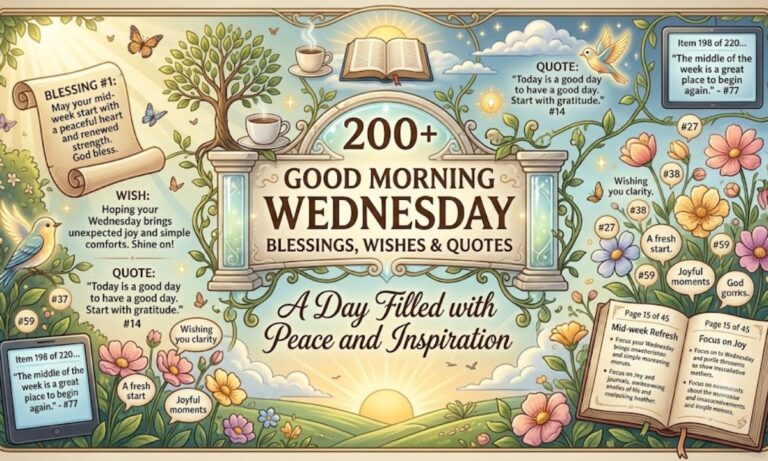 200+Good Morning Wednesday Blessings, Wishes & Quotes