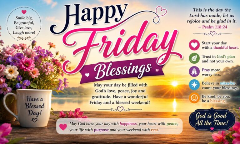 200+Happy Friday Blessings, Prayers, Greetings, Images and Quotes