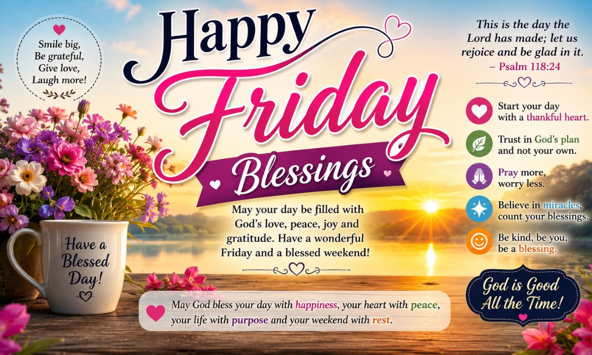 200+Happy Friday Blessings, Prayers, Greetings, Images and Quotes
