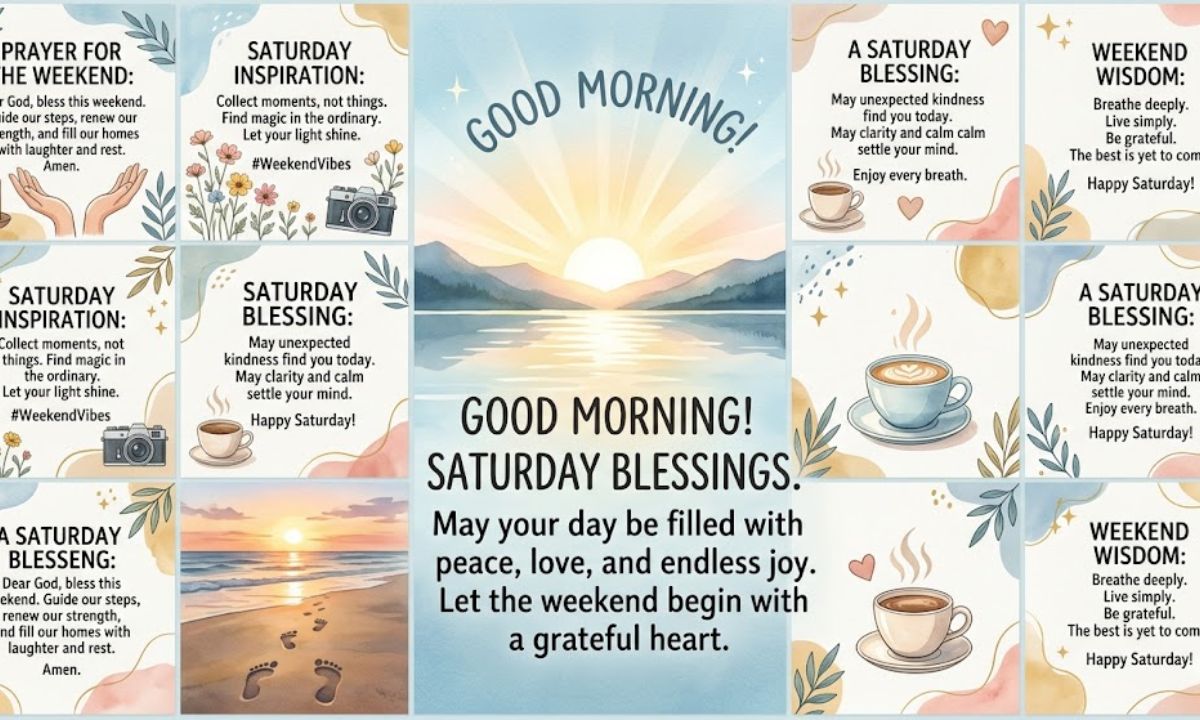 200+Positive Saturday Blessings, Prayers, and Weekend Inspiration Quotes & images