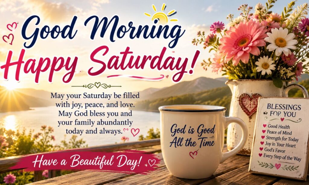 Good Morning Happy Saturday Images and Blessings