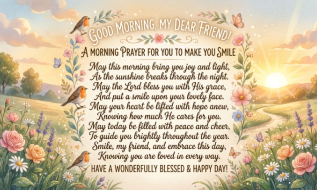 Good Morning Prayer for a Friend to Make Her Smile