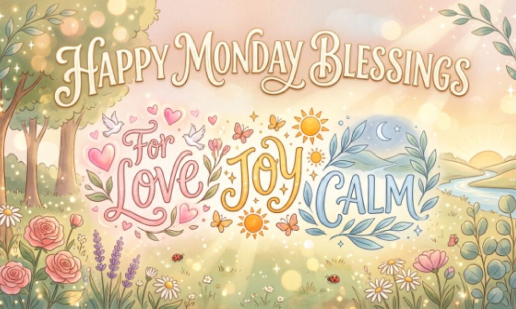 Happy Monday Blessings for Love, Joy, and Calm