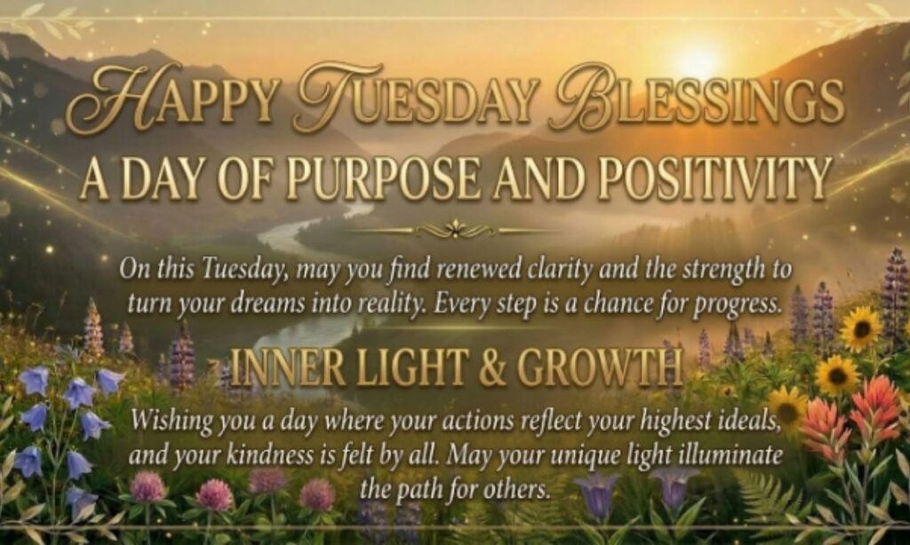 nspirational Tuesday Blessings Quotes