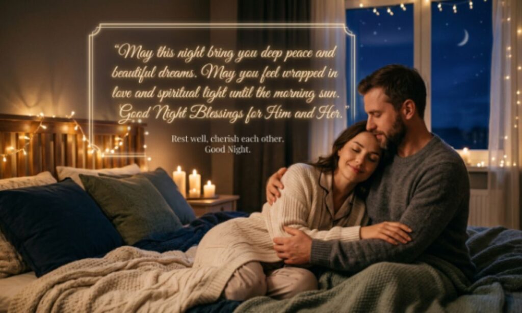 Romantic Spiritual Beautiful Good Night Blessings for Him and Her