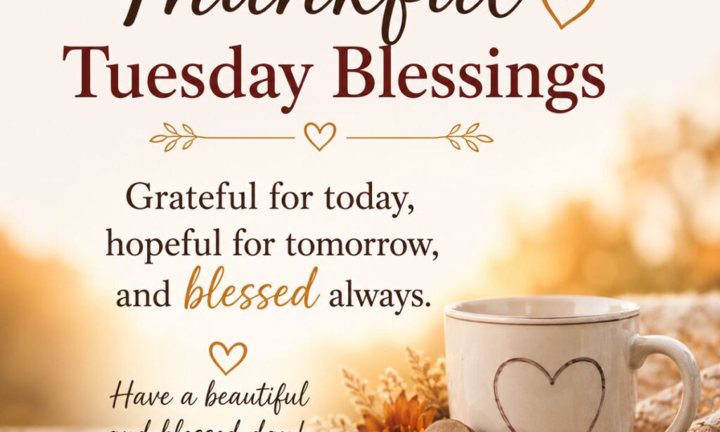 Short Thankful Tuesday Blessings Quotes
