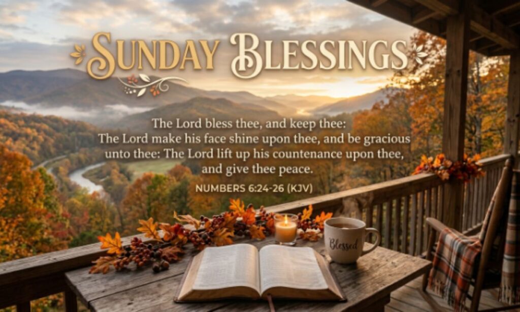 Sunday Blessings with Bible Verse and KJV
