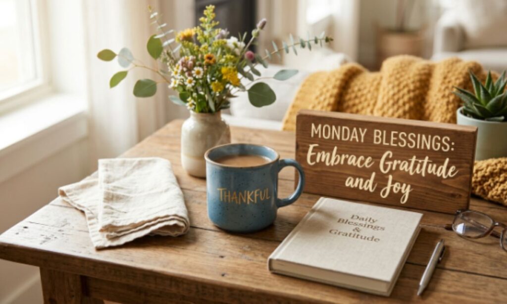 Thankful Monday Blessings to Embrace Gratitude and Joy