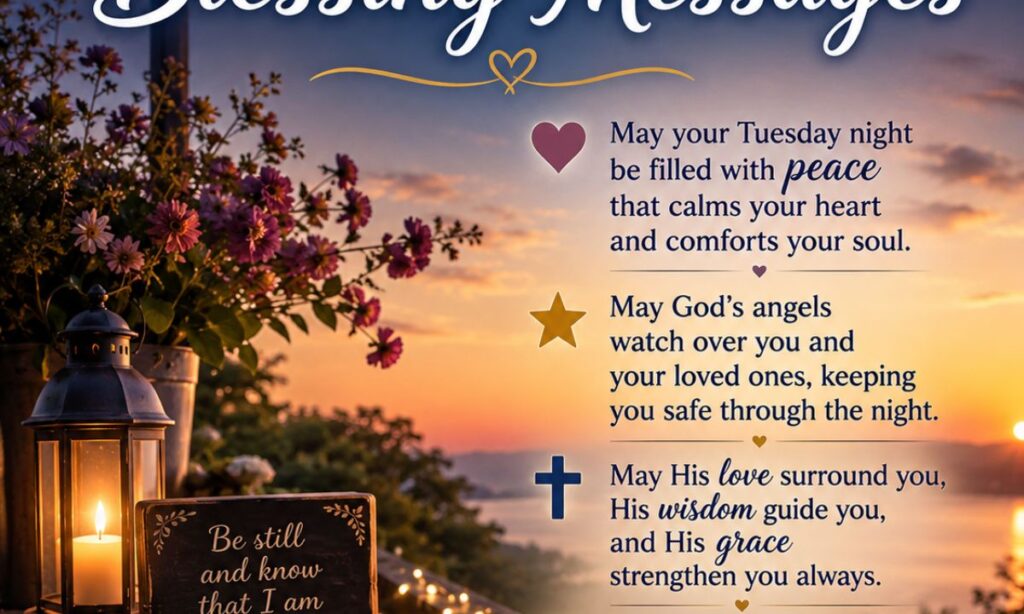 Uplifting Tuesday Night Blessing Messages